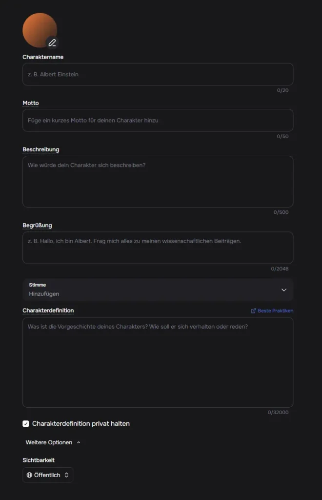 character-ai-editor-fuer-neue-chatbots