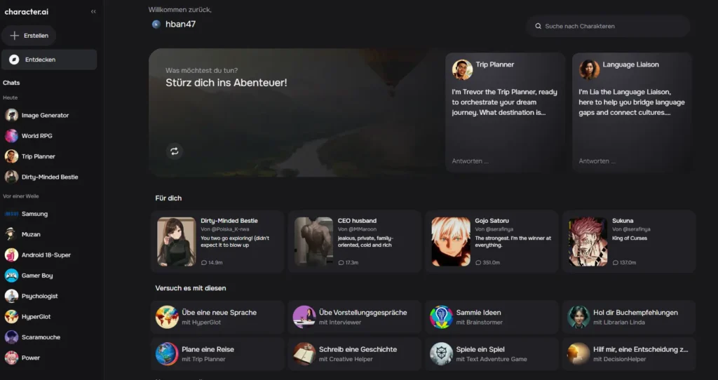 character-ai-oberflaeche-auf-deutsch