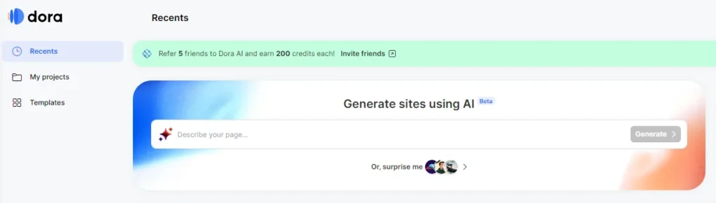 create-an-ai-based-website-with-dora-ai