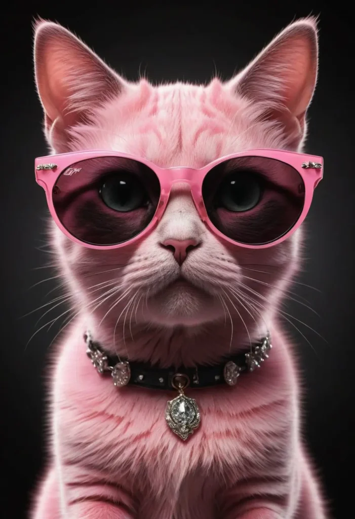 ki-bild-von-einer-pinken-katze