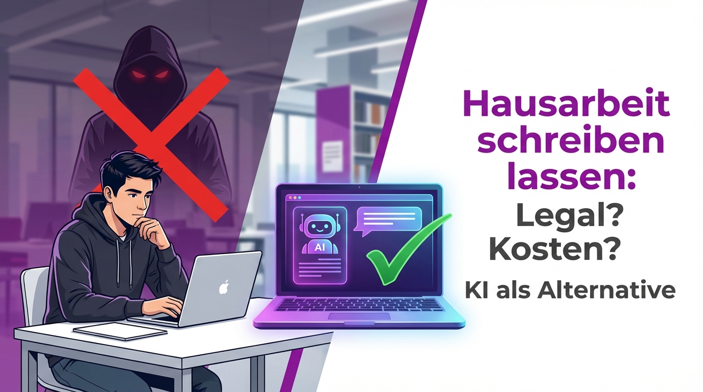 Hausarbeit schreiben lassen -- Ghostwriter vs. KI-Tools Vergleich