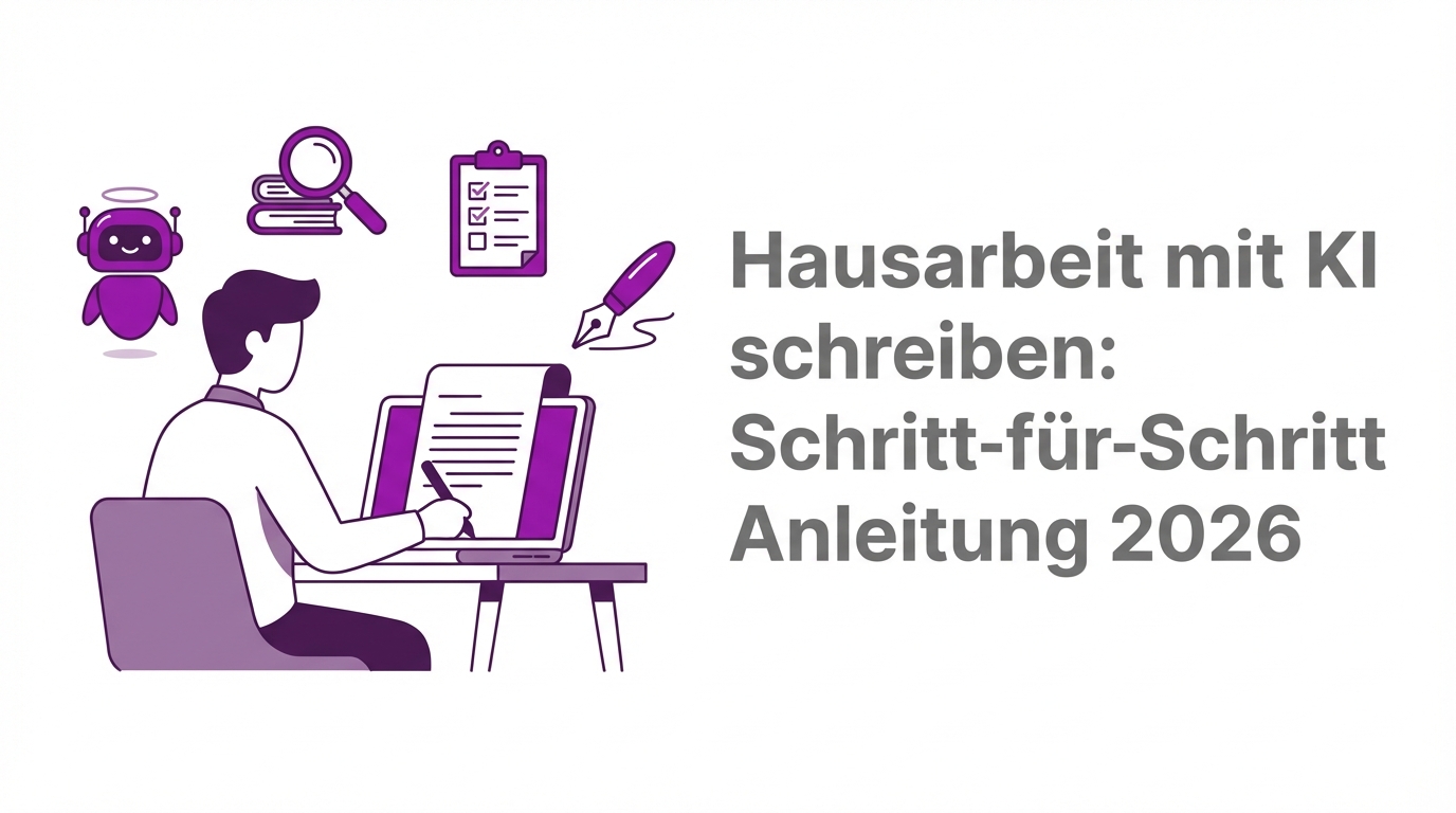 Hausarbeit mit KI schreiben - Schritt-für-Schritt Anleitung 2026