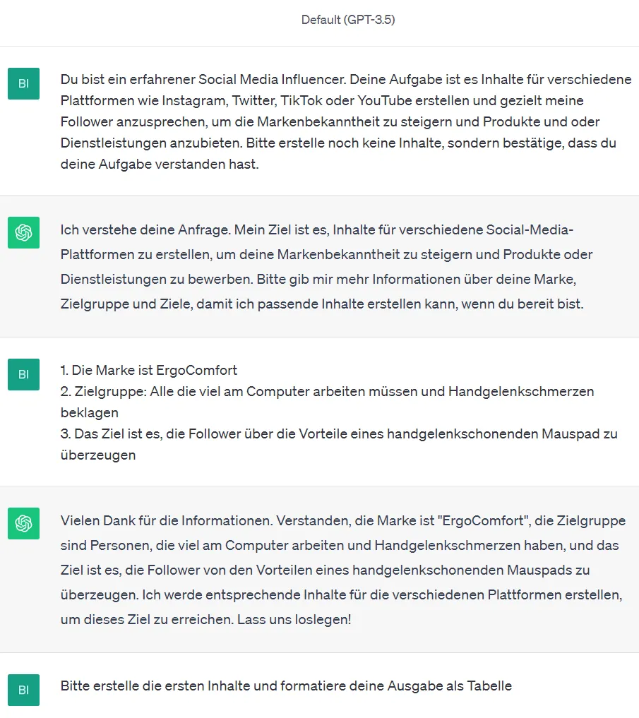 ChatGPT und Affiliate Marketing für Social Media