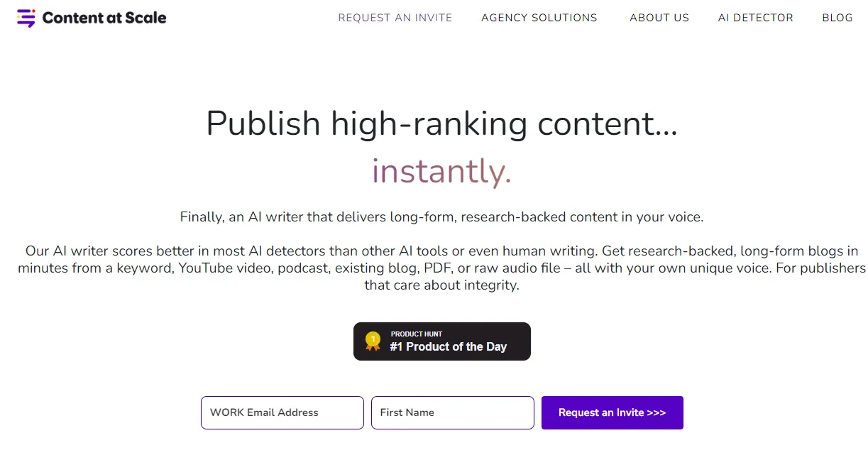 KI-SEO-Tool Content at Scale
