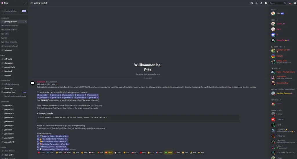 Pika Labs Discord