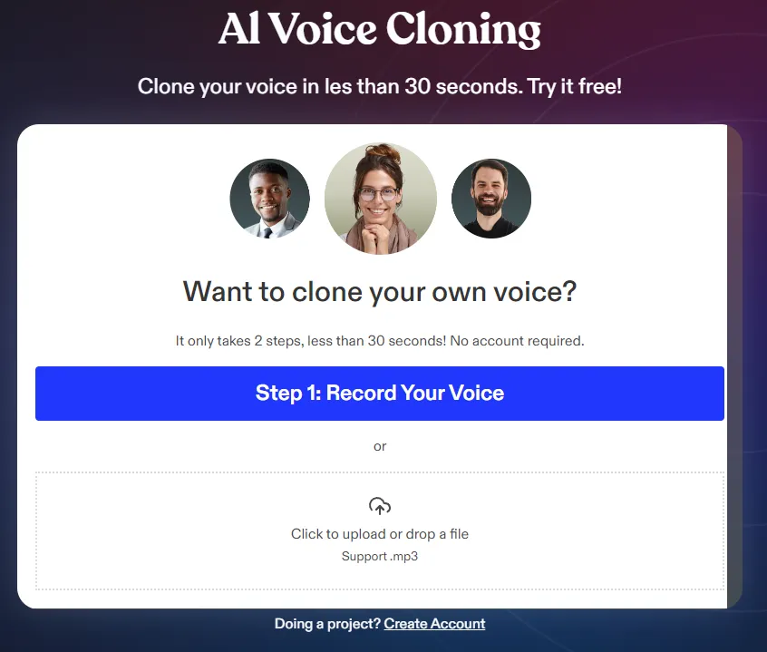 KI-Sprachgeneratore Speechify klont kostenlos deine Stimme